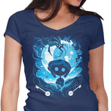 Darkness Button - Women's V-Neck