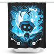 Darkness Button - Shower Curtain