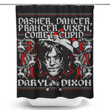 Dasher, Dancer and Dixon - Shower Curtain