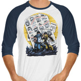 Days of the Mortal Past - 3/4 Sleeve Raglan T-Shirt