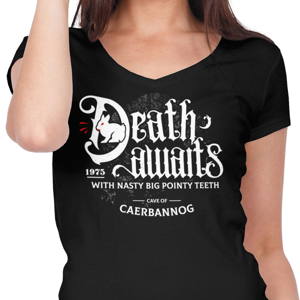 Death Awaits - Women's V-Neck
