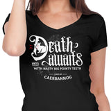 Death Awaits - Women's V-Neck