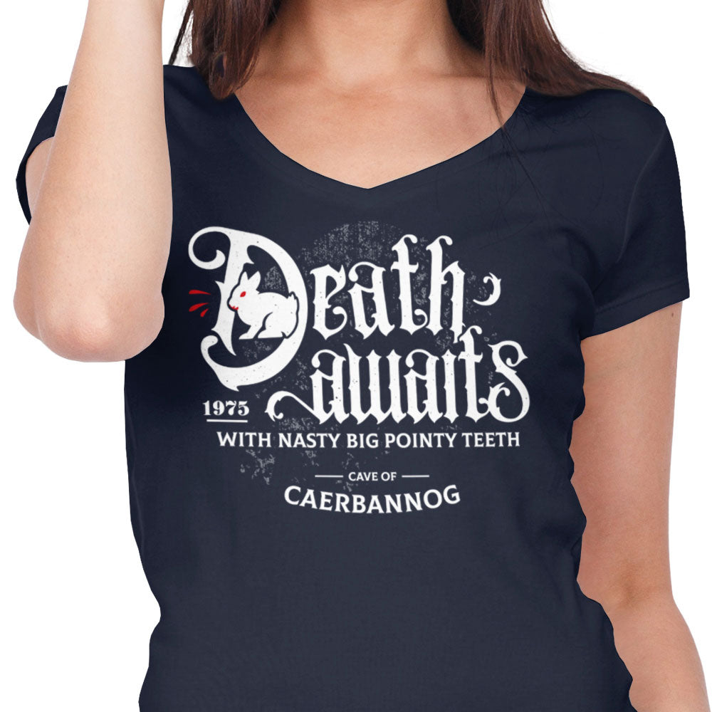 Death Awaits - Women's V-Neck
