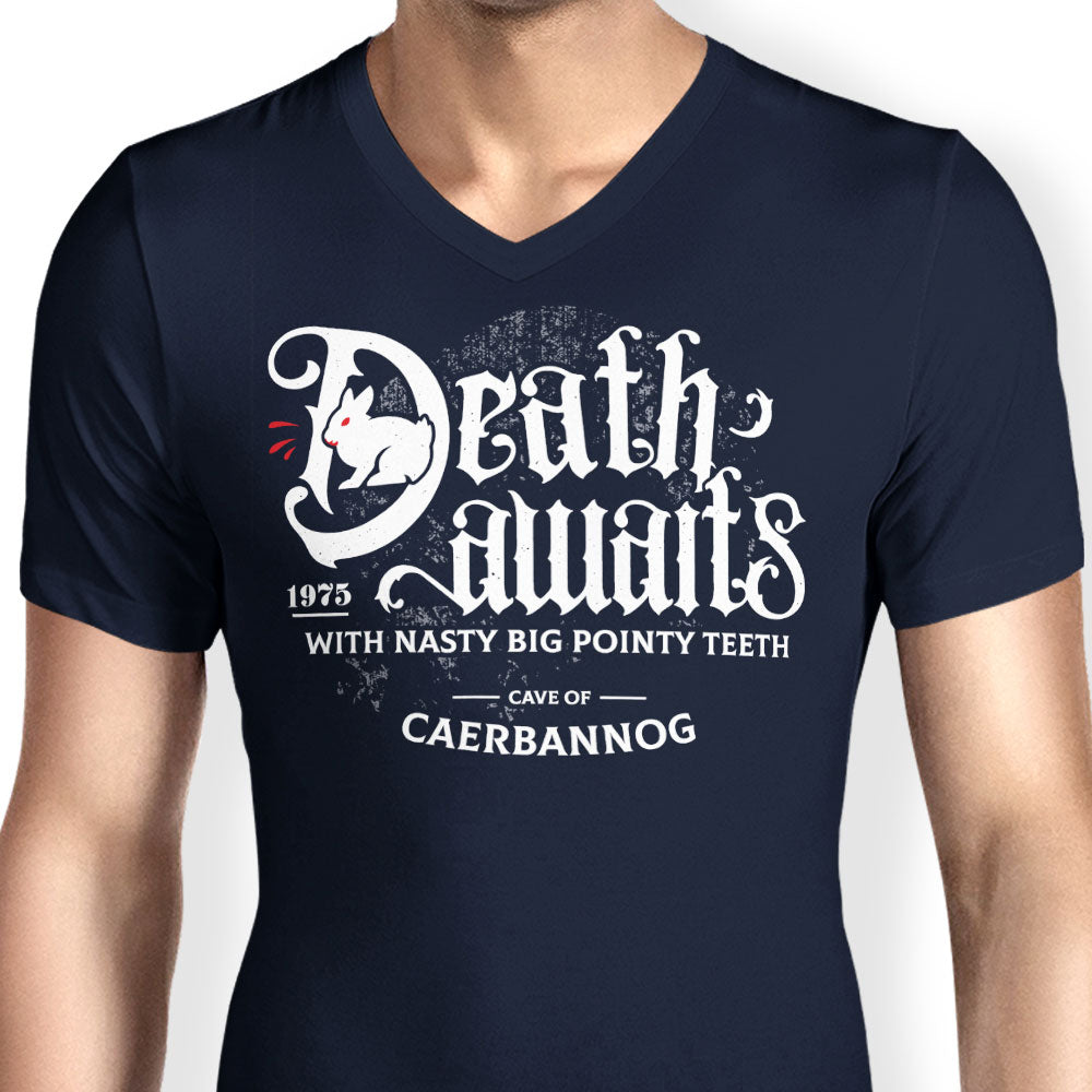 Death Awaits - Men's V-Neck