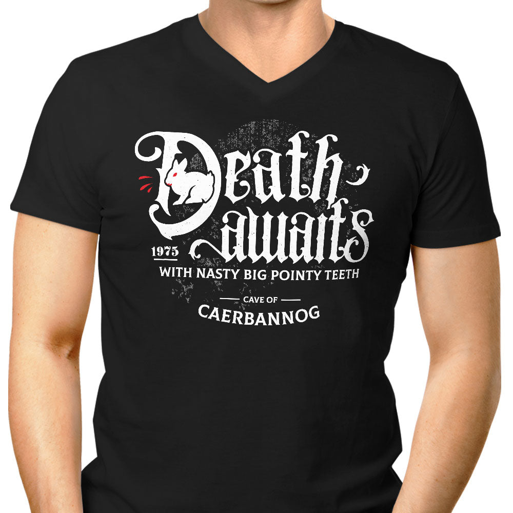 Death Awaits - Men's V-Neck