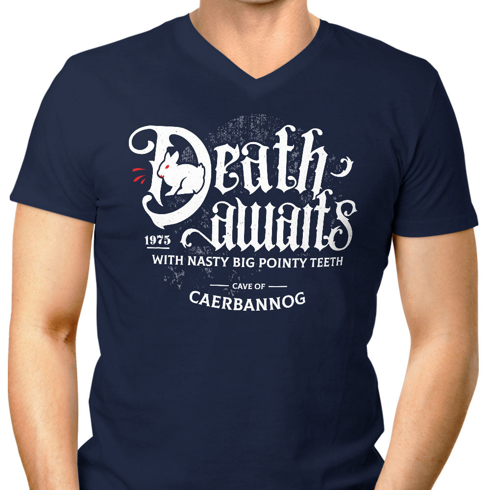 Death Awaits - Men's V-Neck