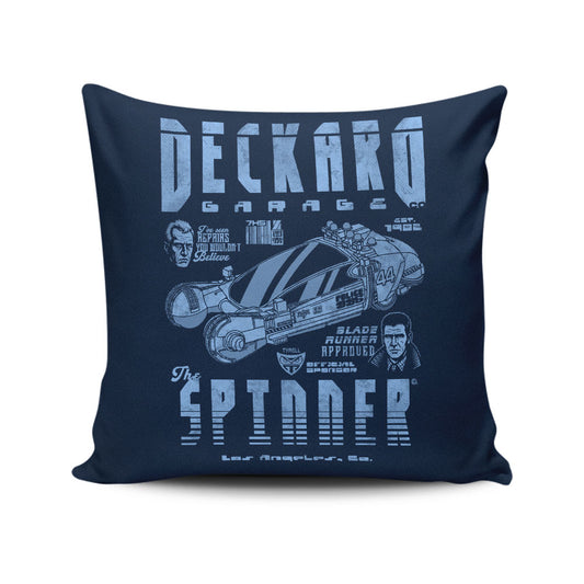 Deckard Garage - Throw Pillow