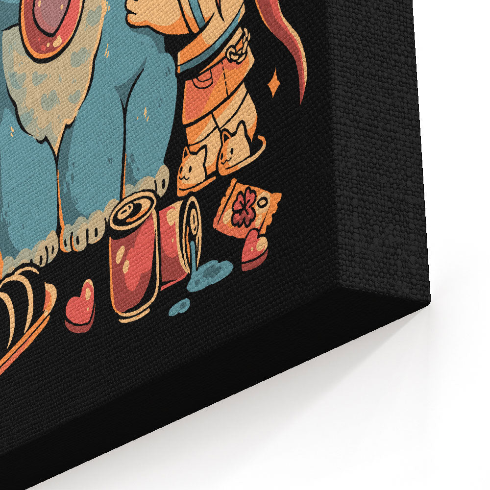 Demon Huggers - Canvas Print