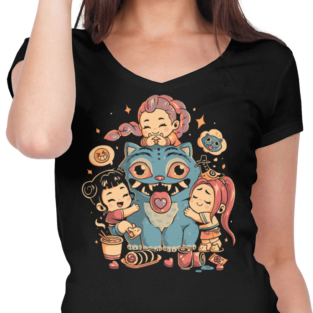 Demon Huggers - Women's V-Neck