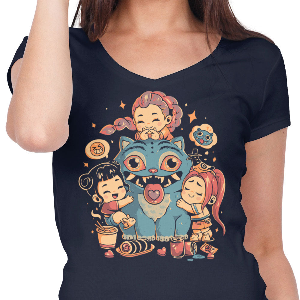 Demon Huggers - Women's V-Neck