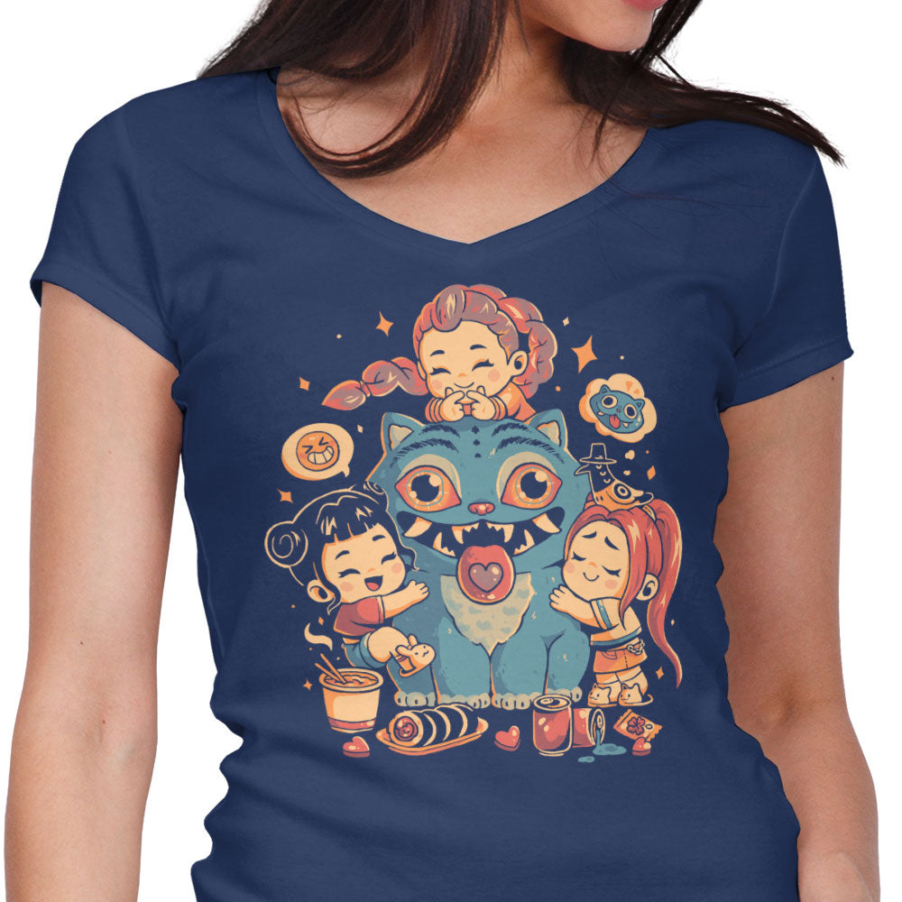 Demon Huggers - Women's V-Neck