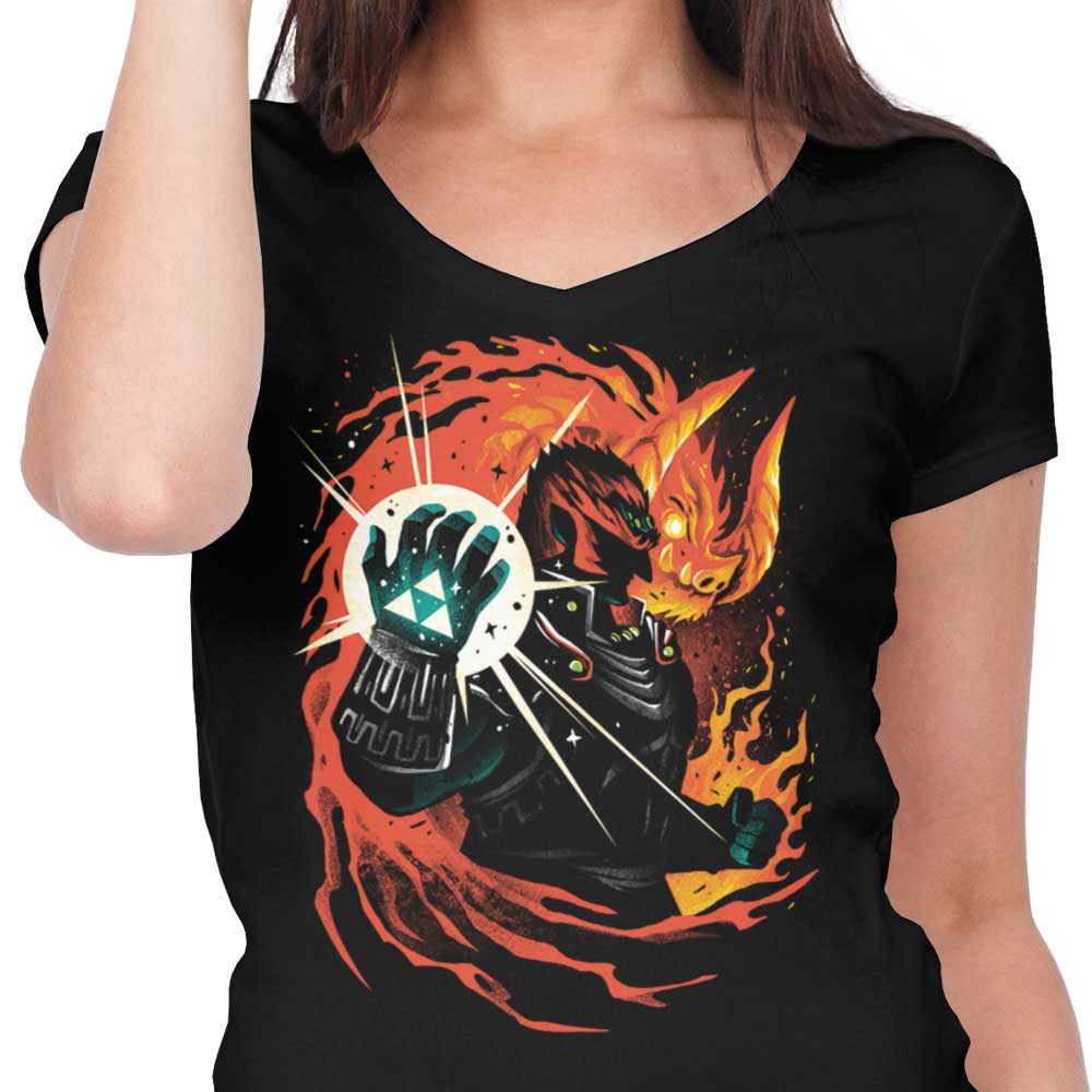 Demon King - Women's V-Neck