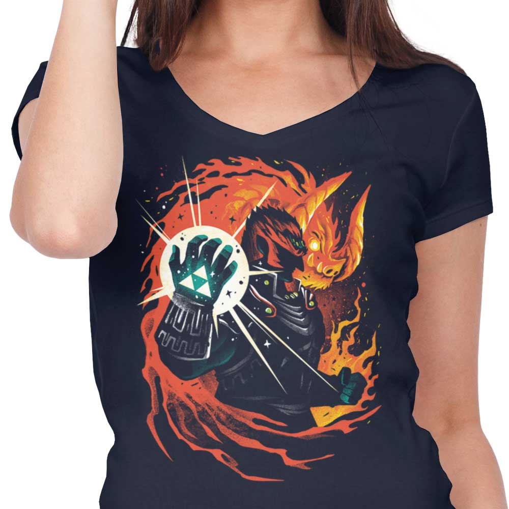 Demon King - Women's V-Neck