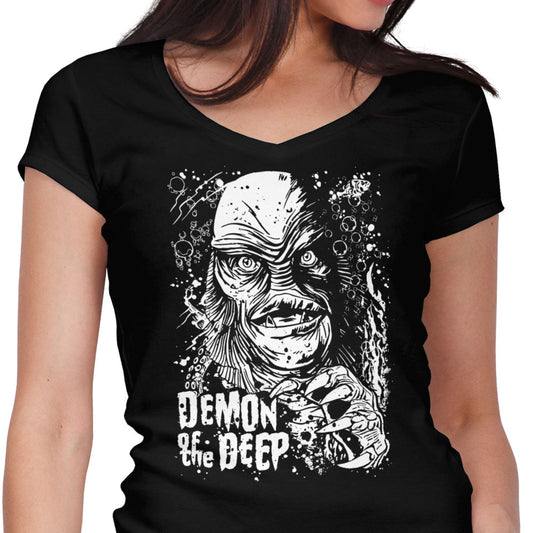 Demon of the Deep - Women's V-Neck