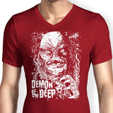 Demon of the Deep - Men's V-Neck