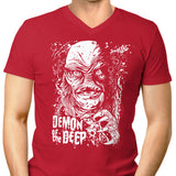 Demon of the Deep - Men's V-Neck