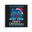 Derpy Christmas Sweater - Canvas Print