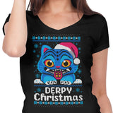 Derpy Christmas Sweater - Women's V-Neck
