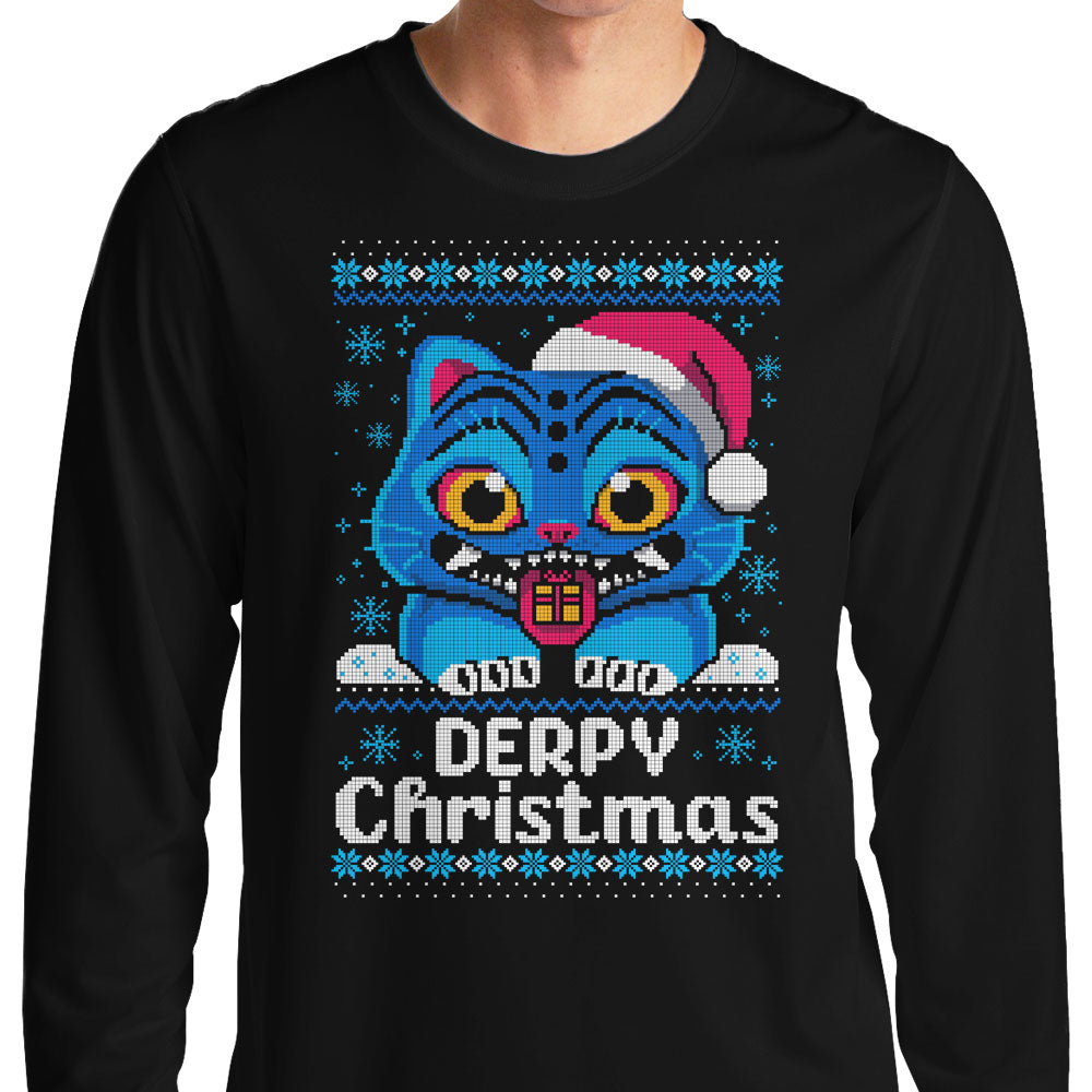Derpy Christmas Sweater - Long Sleeve T-Shirt