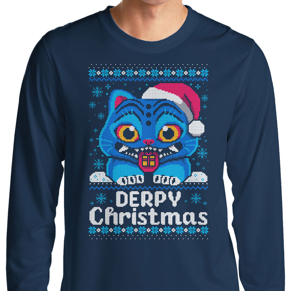 Derpy Christmas Sweater - Long Sleeve T-Shirt