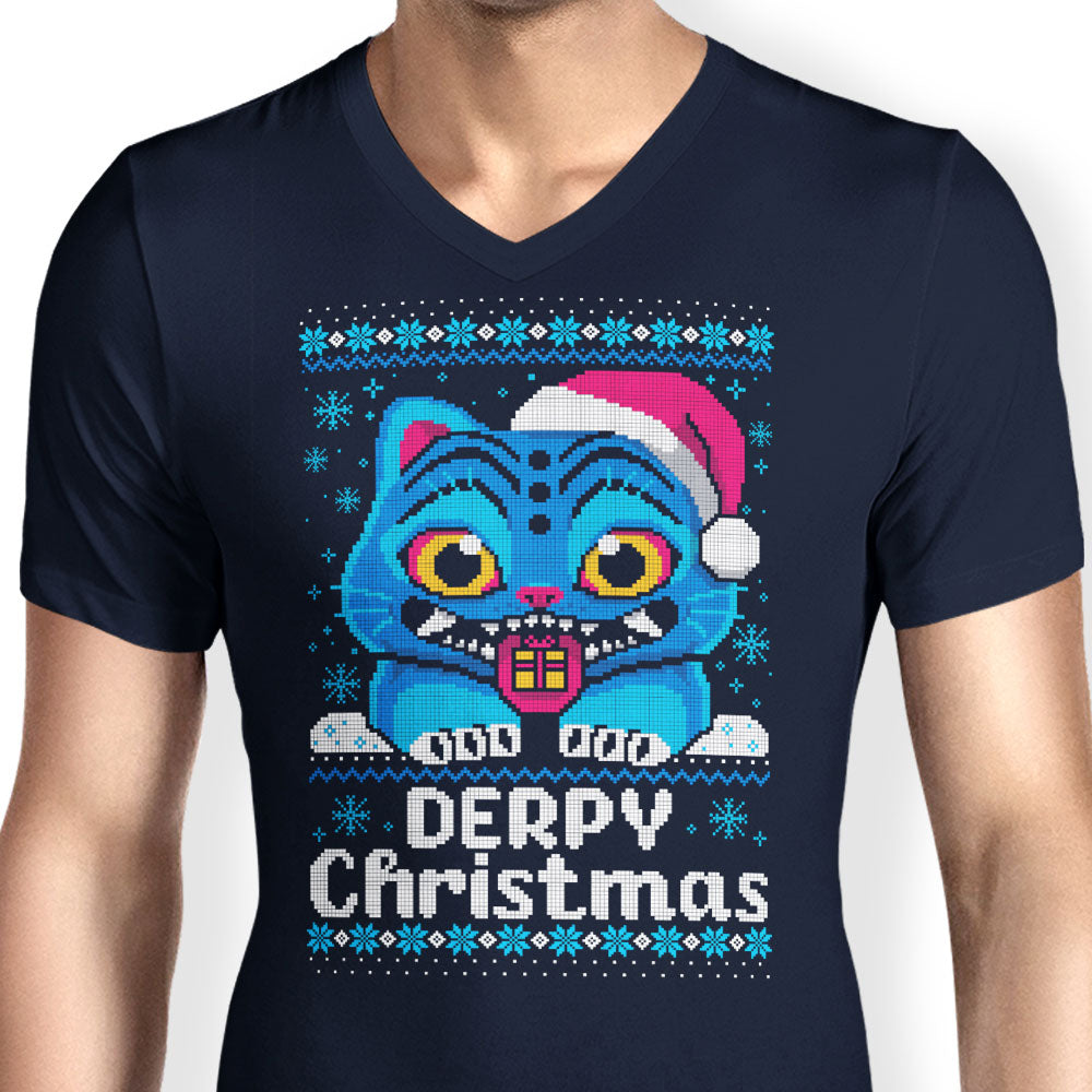 Derpy Christmas Sweater - Men's V-Neck