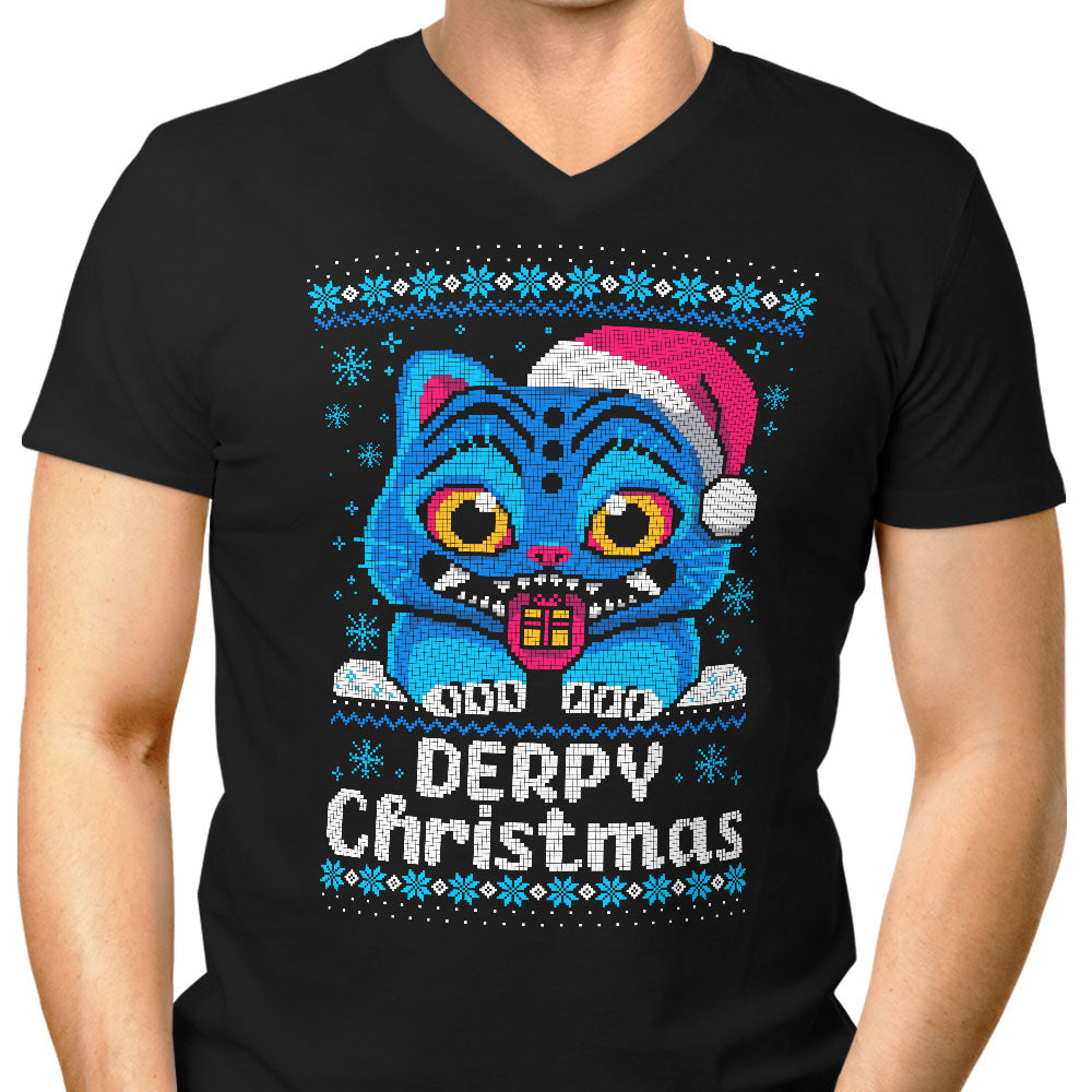 Derpy Christmas Sweater - Men's V-Neck