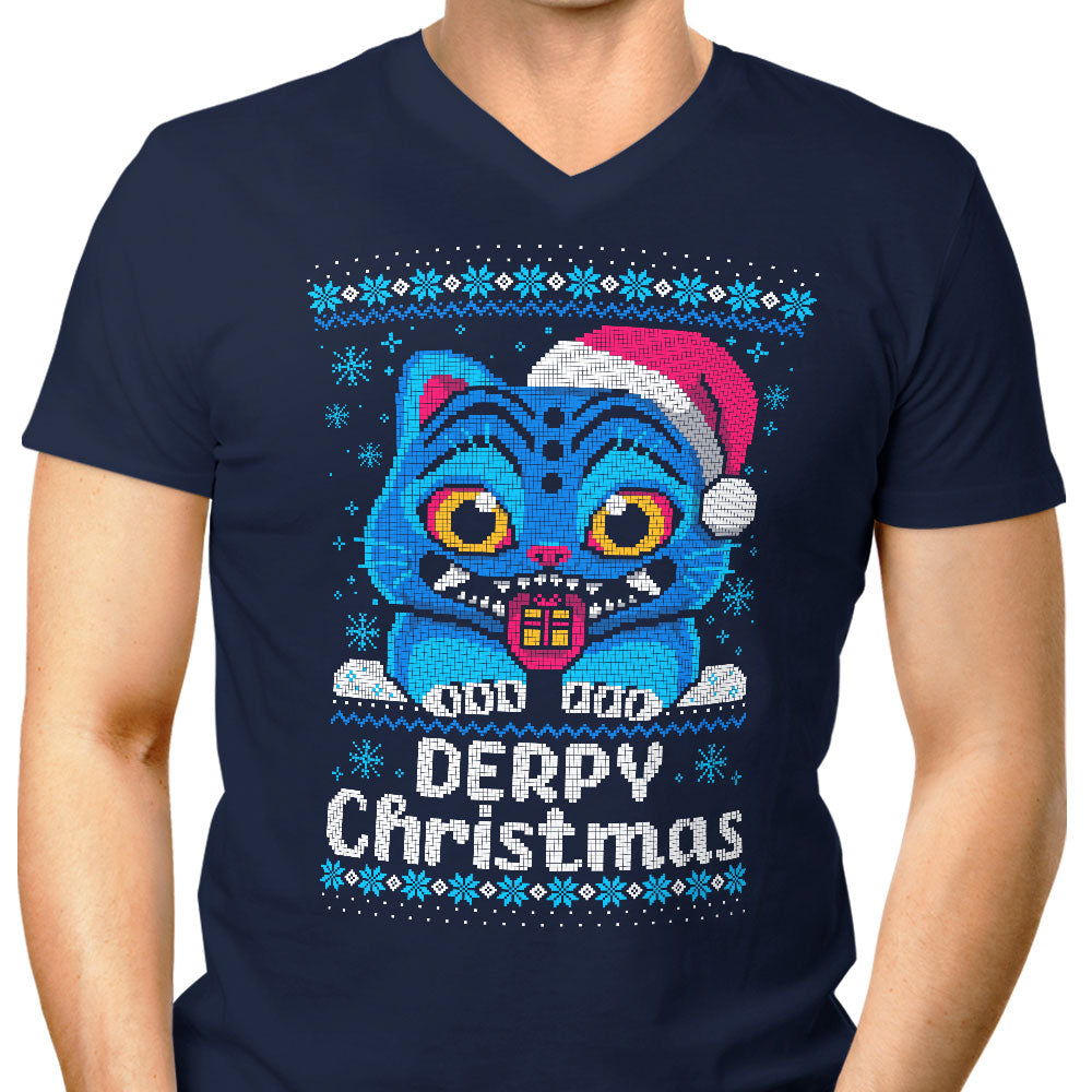 Derpy Christmas Sweater - Men's V-Neck