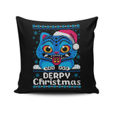 Derpy Christmas Sweater - Throw Pillow