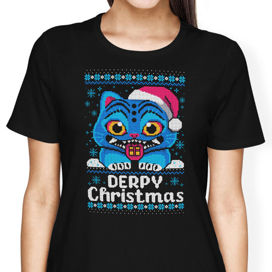 Derpy Christmas Sweater - Women's Apparel