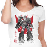 Destruction Sumi-e - Women's V-Neck