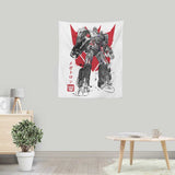 Destruction Sumi-e - Wall Tapestry