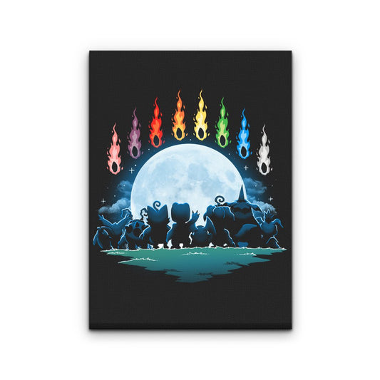 Digital Moon - Canvas Print