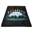 Digital Moon - Fleece Blanket