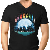 Digital Moon - Men's V-Neck