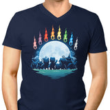 Digital Moon - Men's V-Neck