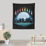 Digital Moon - Wall Tapestry