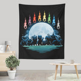 Digital Moon - Wall Tapestry
