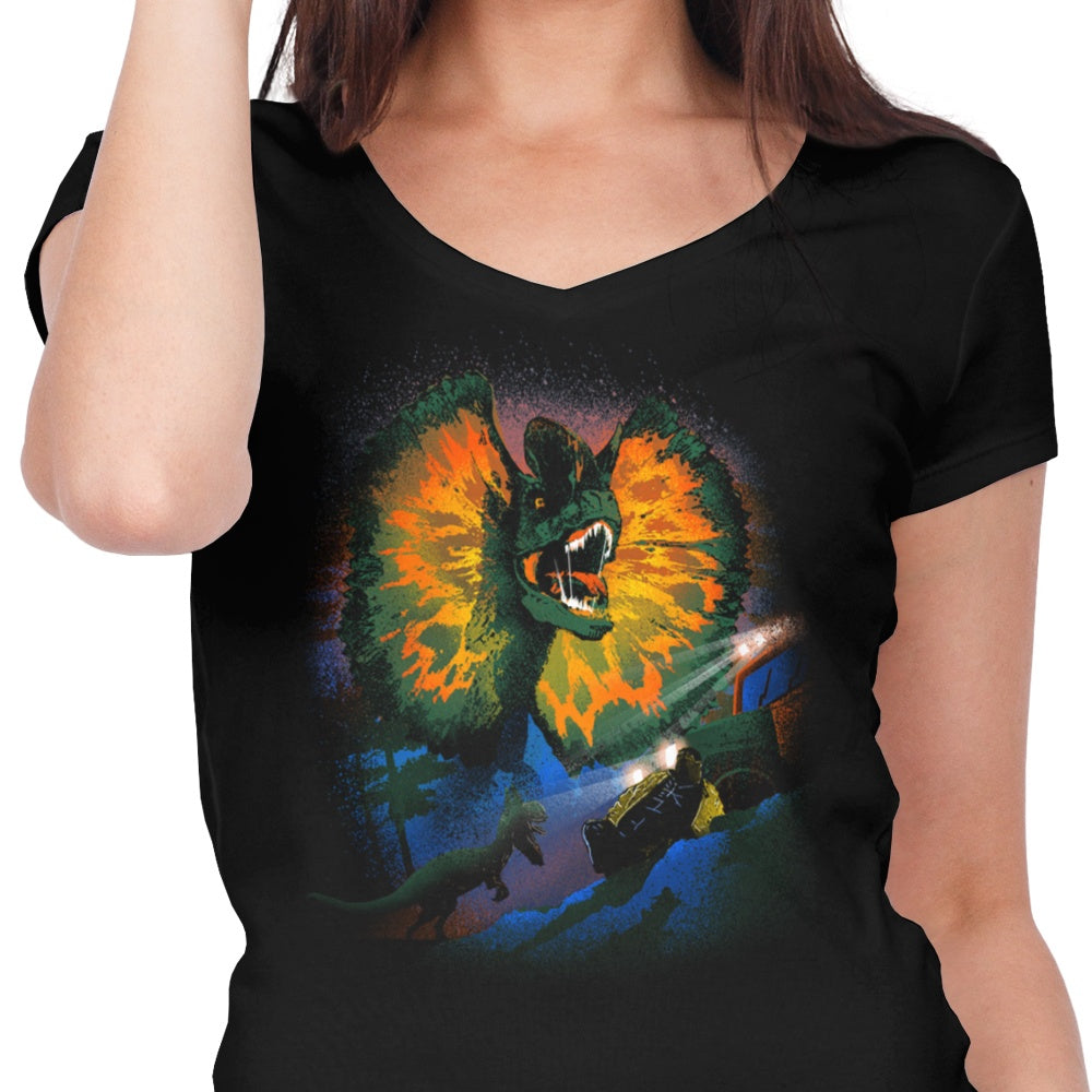 Dilophosaurus - Women's V-Neck