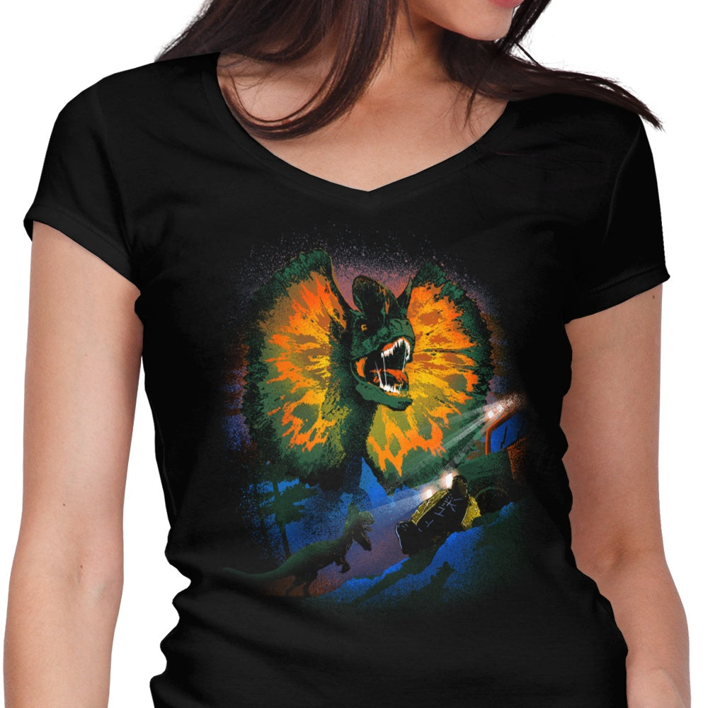Dilophosaurus - Women's V-Neck