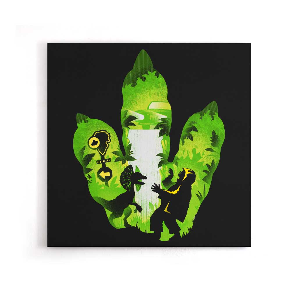 Dilophosaurus Footprint - Canvas Print