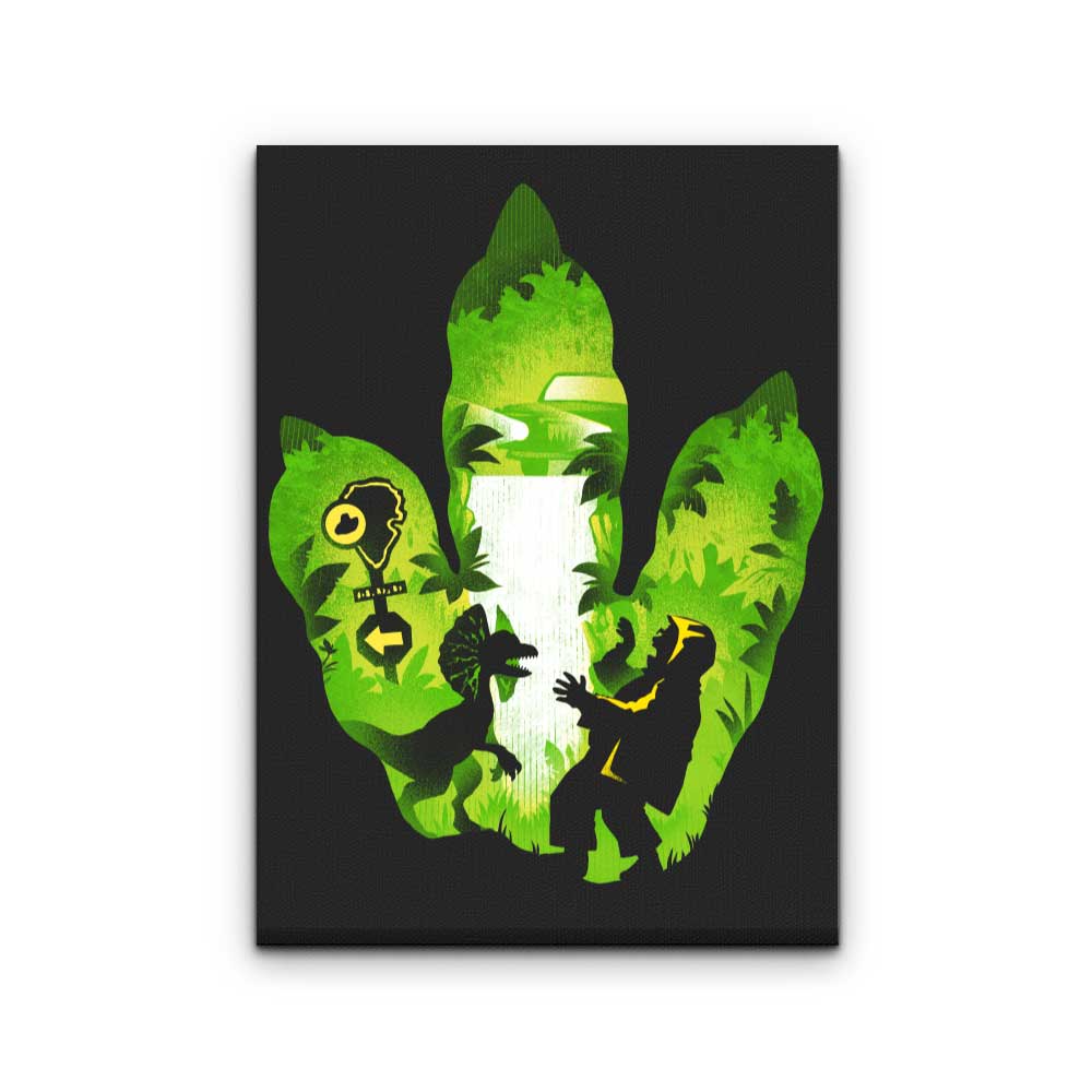 Dilophosaurus Footprint - Canvas Print