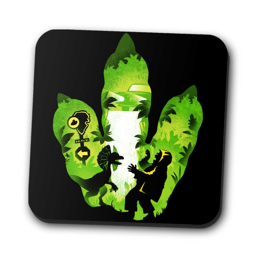 Dilophosaurus Footprint - Coasters