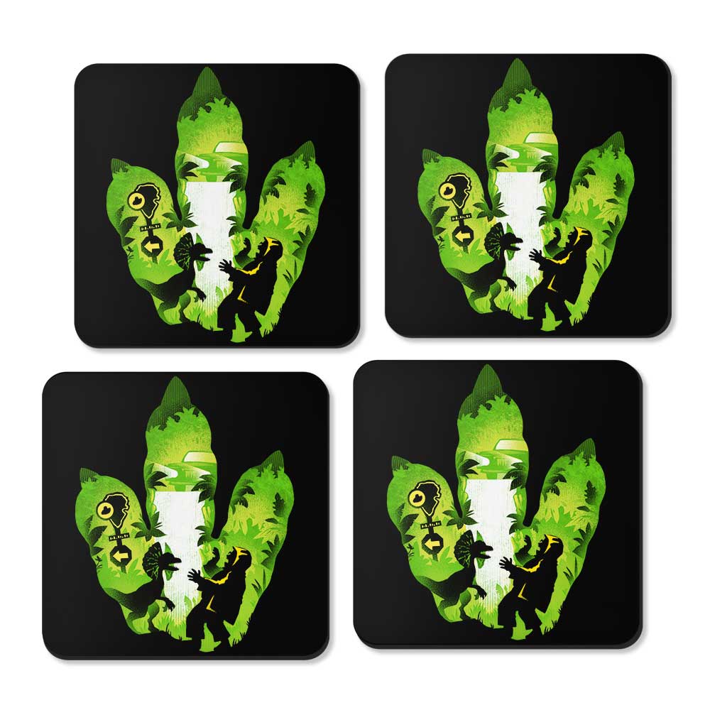 Dilophosaurus Footprint - Coasters