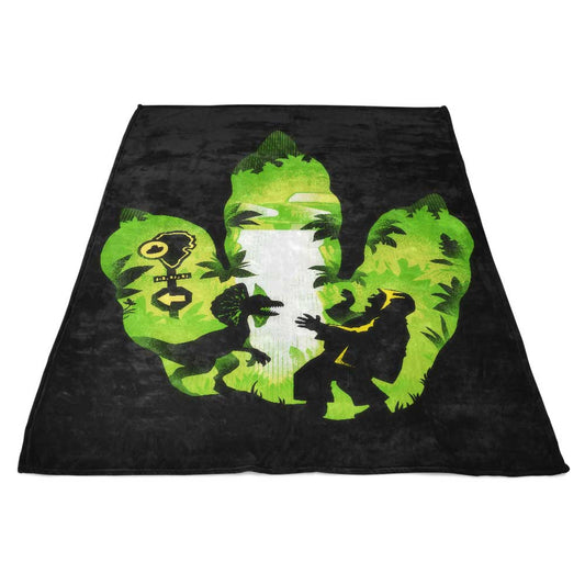 Dilophosaurus Footprint - Fleece Blanket
