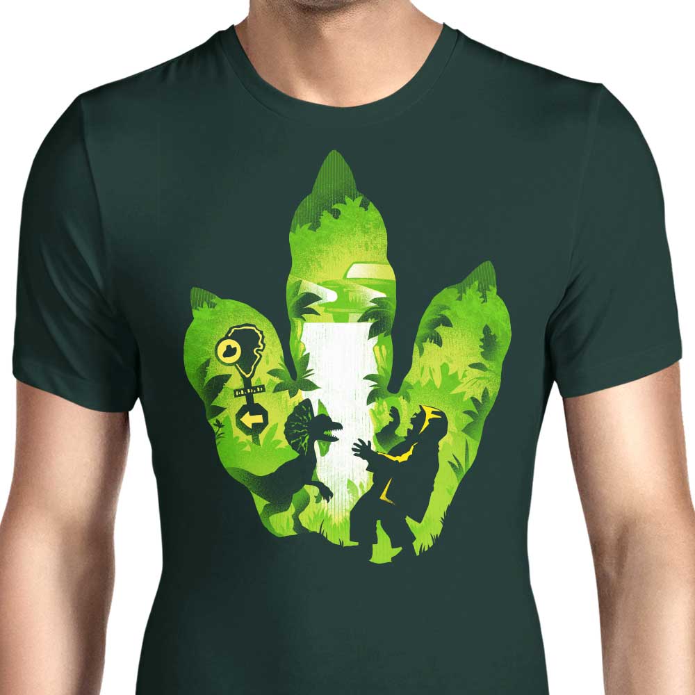 Dilophosaurus Footprint - Men's Apparel
