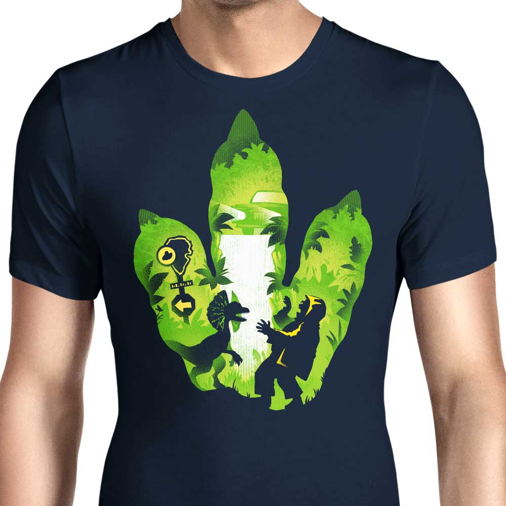 Dilophosaurus Footprint - Men's Apparel