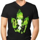 Dilophosaurus Footprint - Men's V-Neck