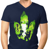 Dilophosaurus Footprint - Men's V-Neck