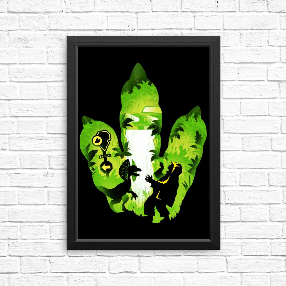 Dilophosaurus Footprint - Posters & Prints