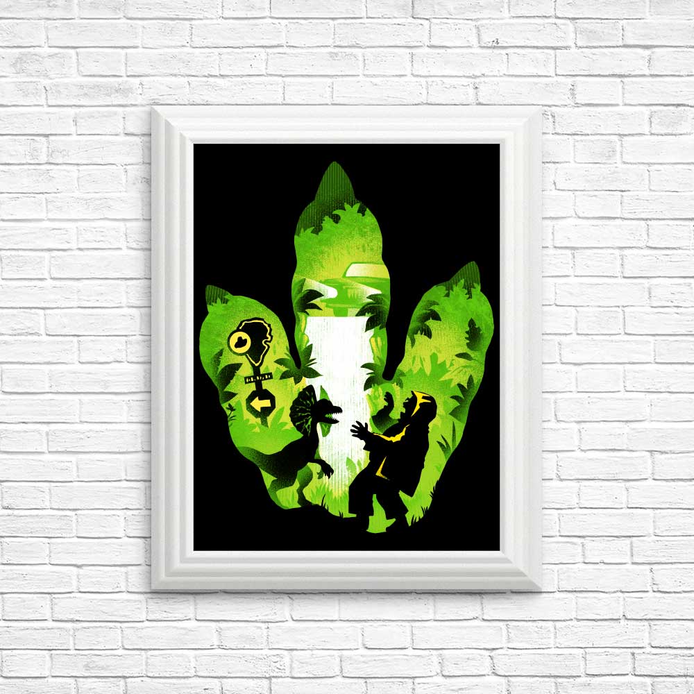 Dilophosaurus Footprint - Posters & Prints
